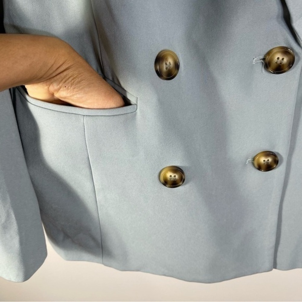 7 For All Mankind Women's Blush Blazer Formal jackets Size M Color Blue Sky - Picture 4 of 12